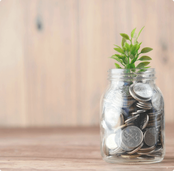 coins-stacked-in-a-jar-yield ing